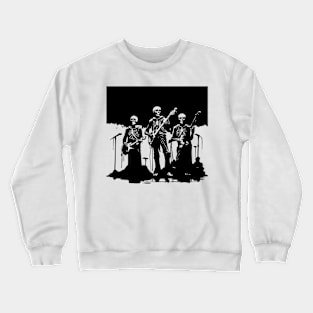 skeletons play metal Crewneck Sweatshirt